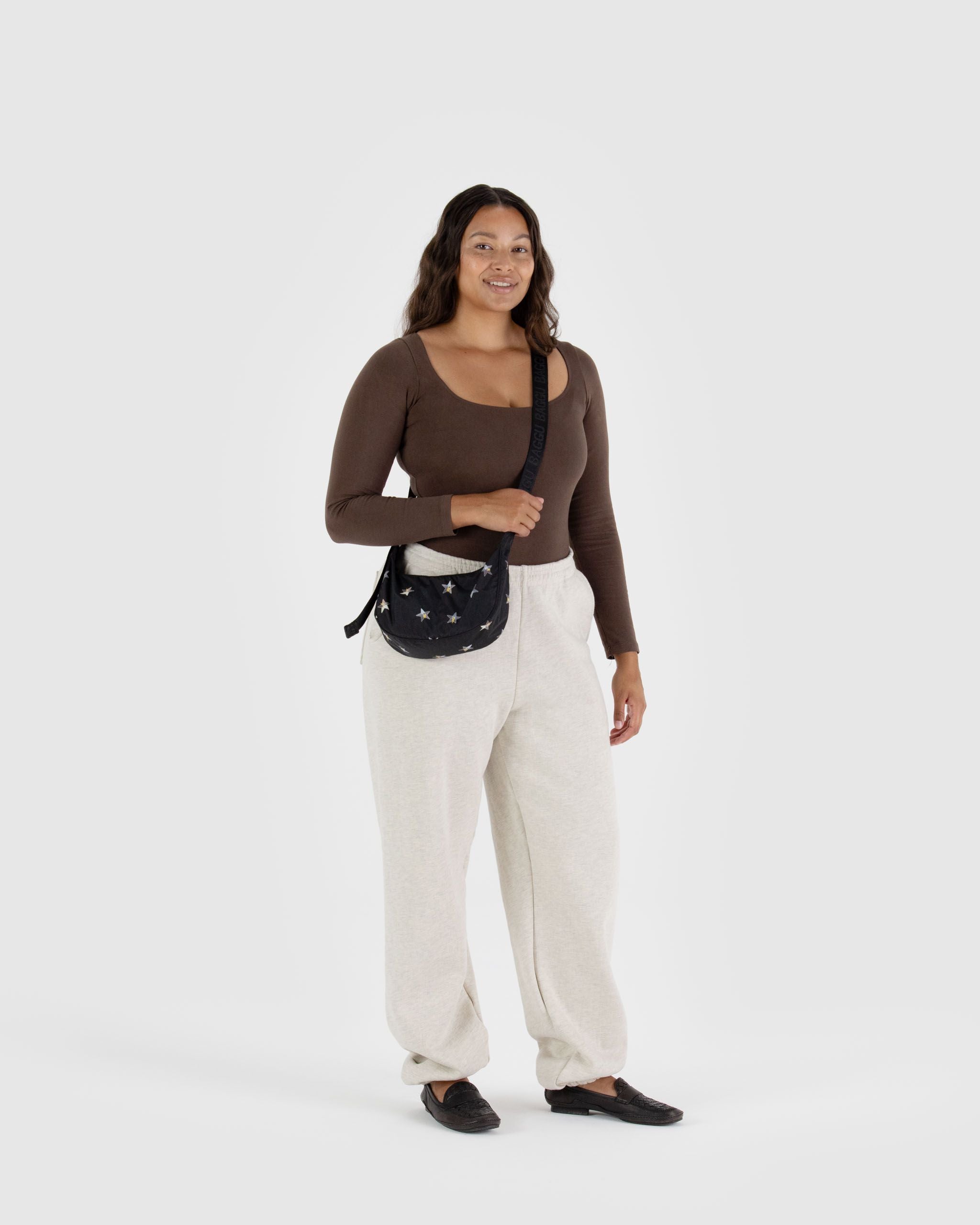 Small Nylon Crescent Bag image 1