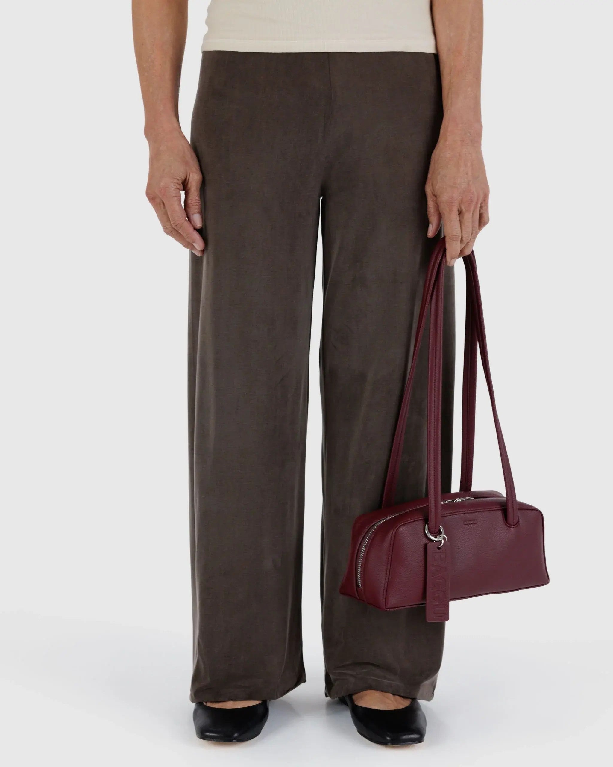 Small Recycled Leather Bowler Bag image 2