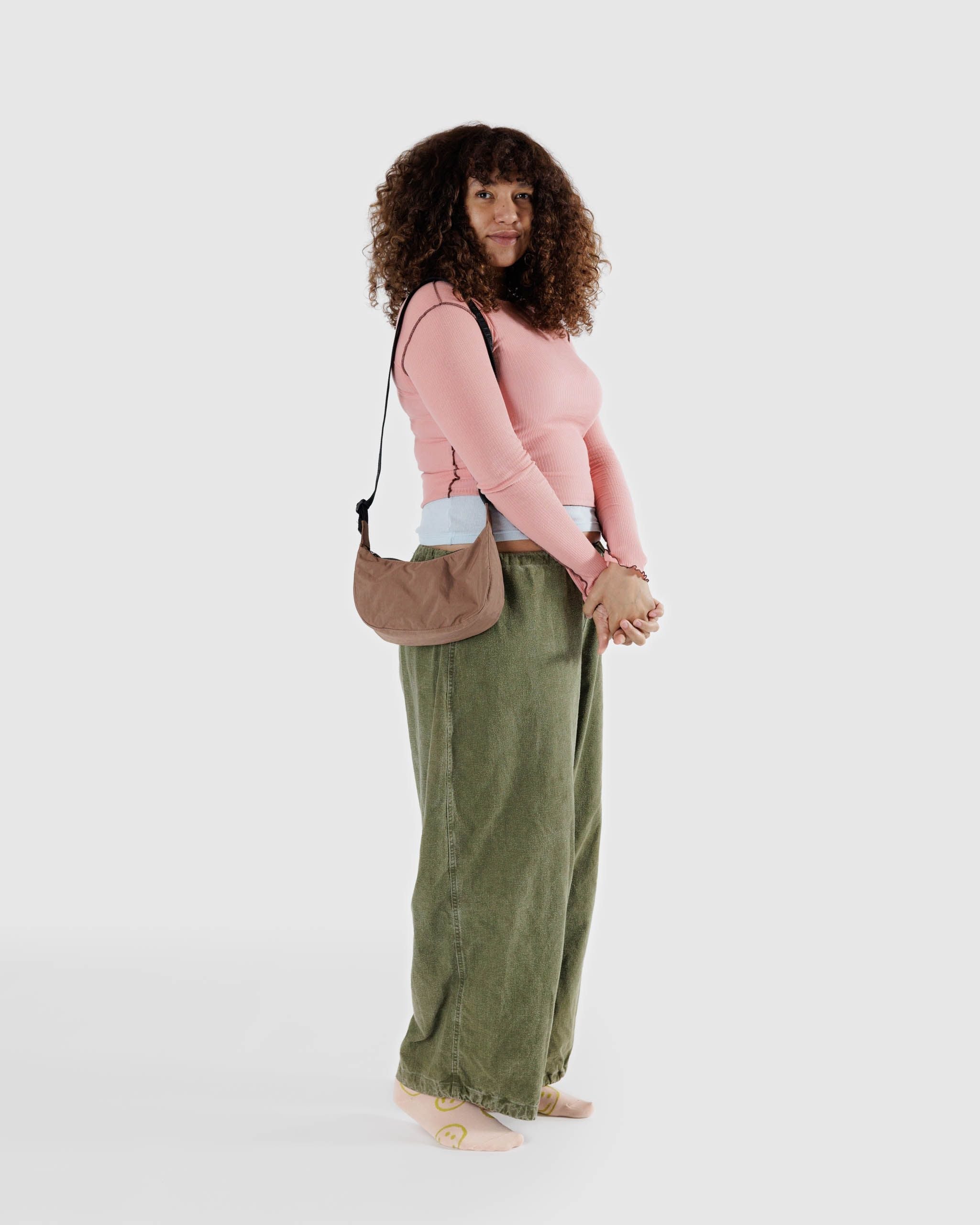 Small Nylon Crescent Bag image 1