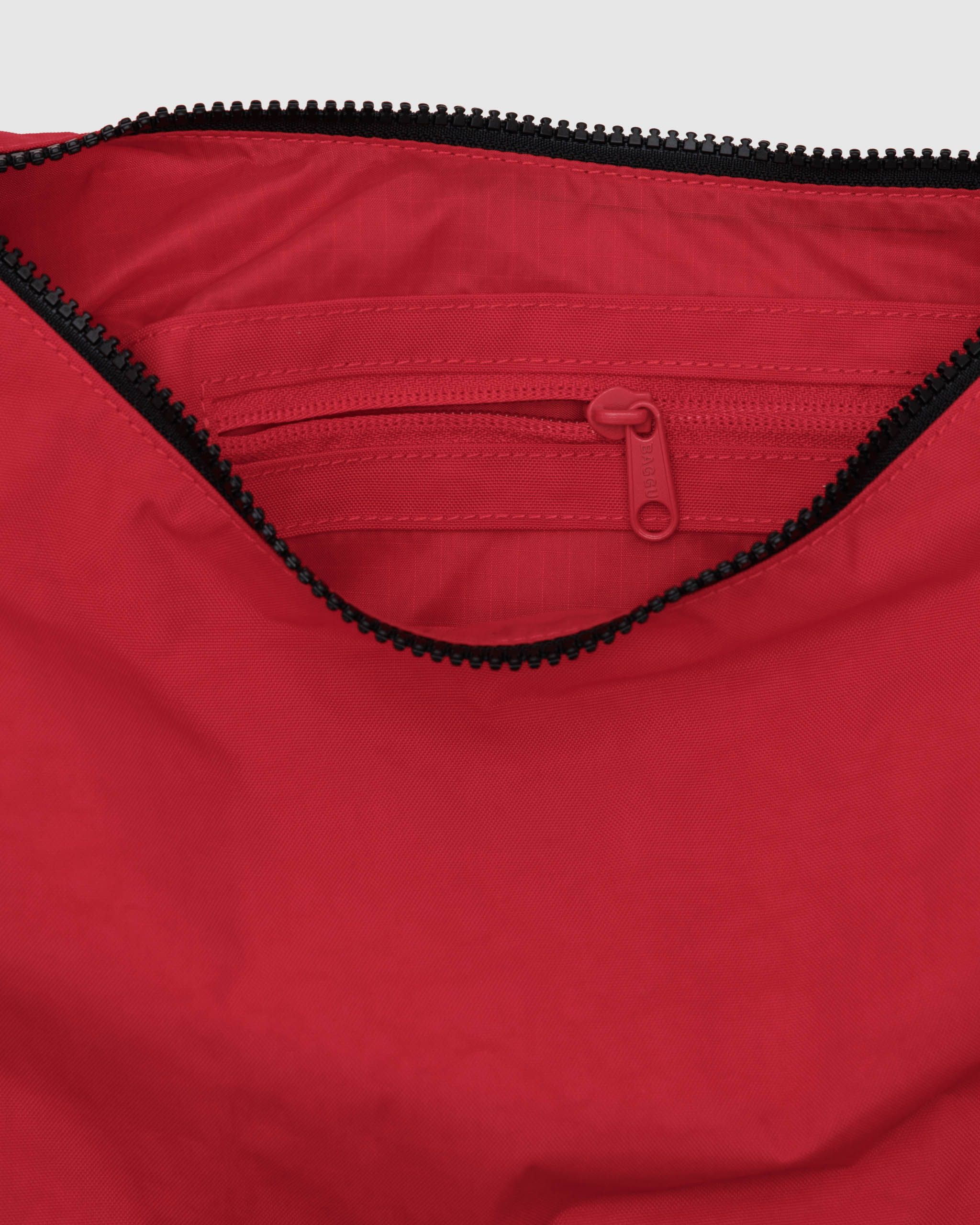 Medium Nylon Crescent Bag - Candy Apple image 2