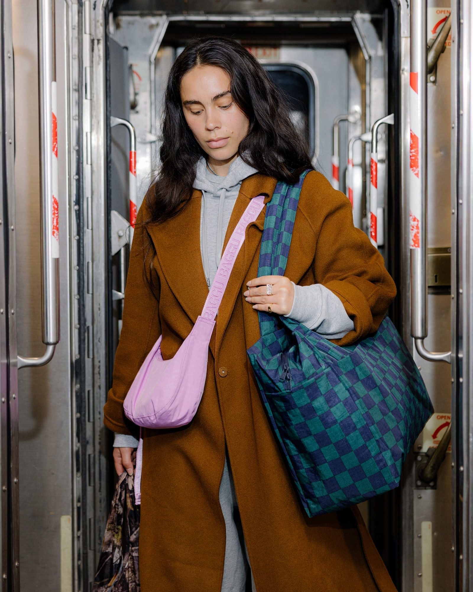 Small Nylon Crescent Bag image 2