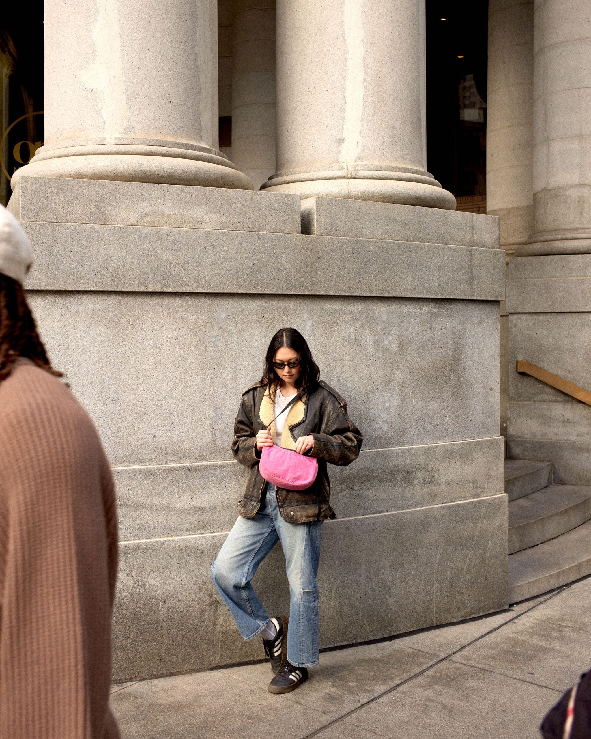 Small Nylon Crescent Bag image 2