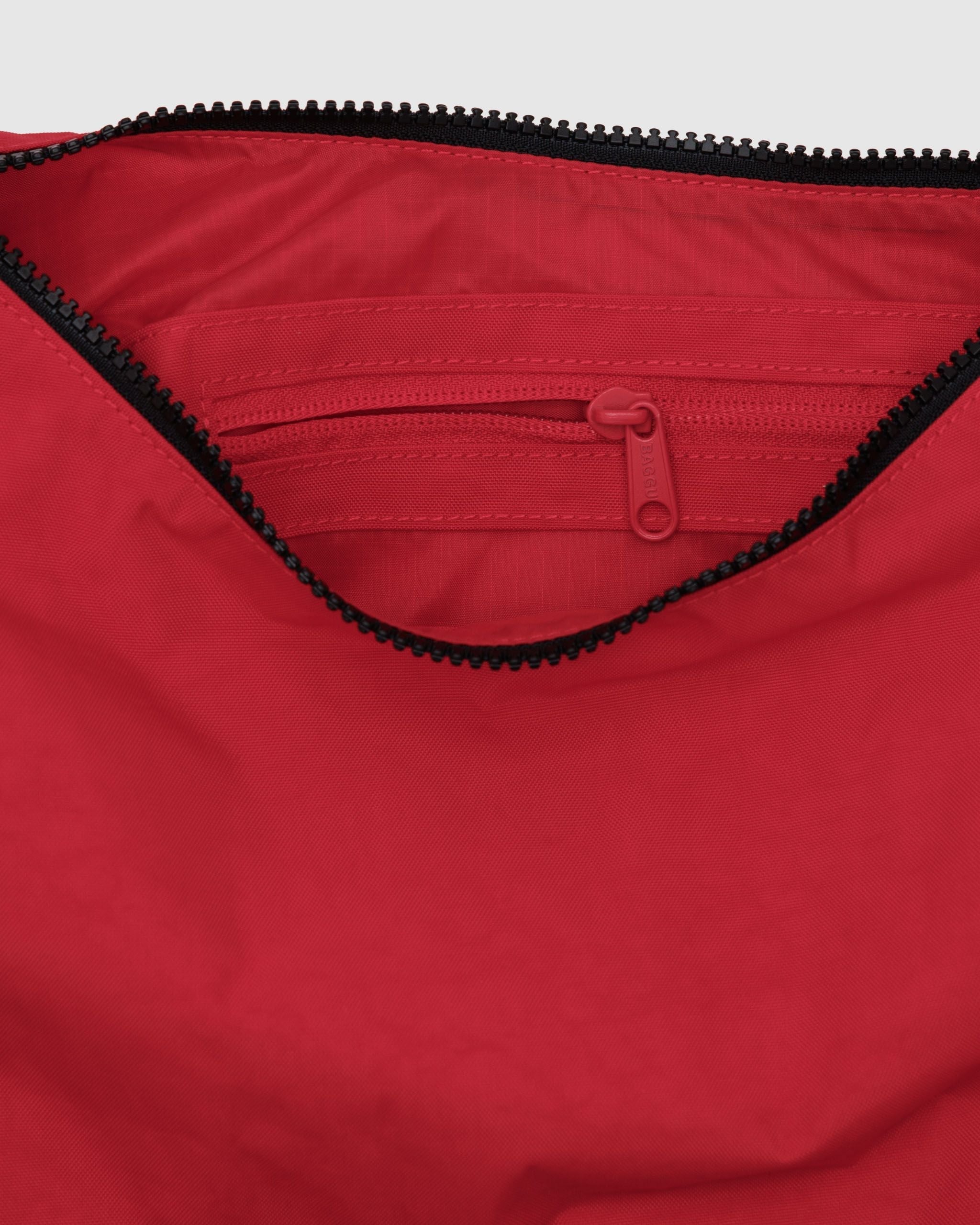 Medium Nylon Crescent Bag - Candy Apple image 2