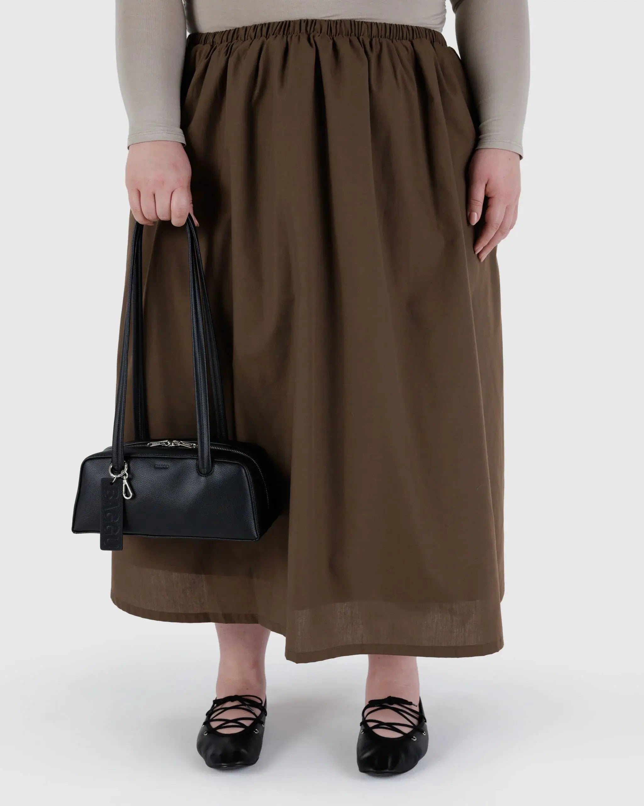 Small Recycled Leather Bowler Bag image 2